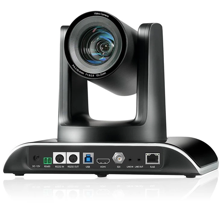 PTZ Live Streaming Camera 12X Optical Zoom IP Camera With USB HDMI SDI RJ45