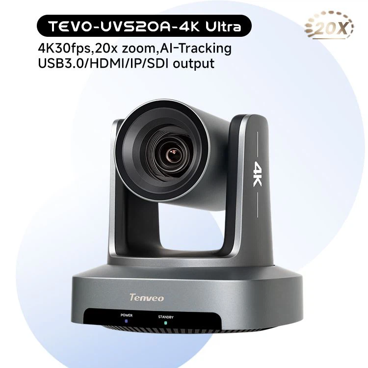 Tenveo 4K Auto Tracking SDI USB IP 20x PTZ -Konferenzkamera