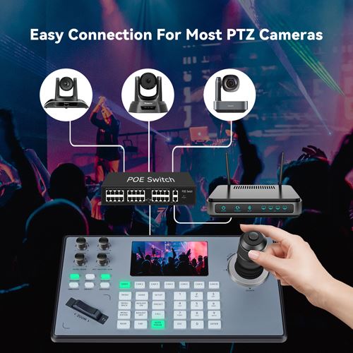 Factory Price PTZ Joystick Keyboard Controller For Conference Video Camera